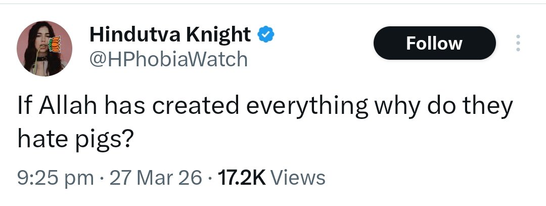 Because you worship him and consider him God.