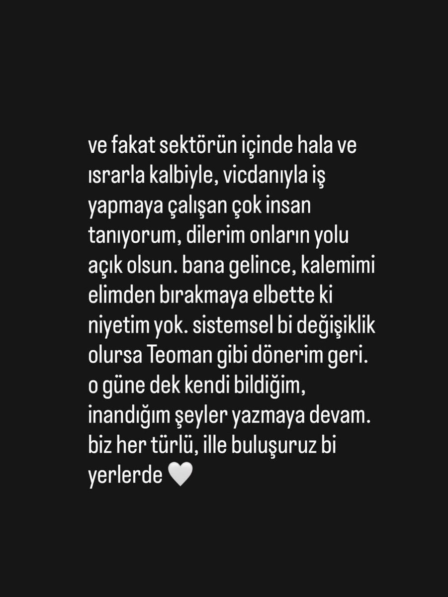 PopFestTR's tweet photo. Pınar Bulut, senaristi olduğu ‘Doktor: Başka Hayat’ dizisinden ayrıldı.

“Bu vesileyle televizyon yazarlığıyla vedalaştığımı da söylemek isterim. Özellikle bu sürelerle namuslu bir hikaye anlatabileceğimi düşünmüyorum.” https://t.co/p5KTrHZAp7