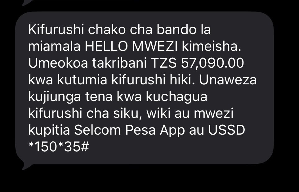 Selcom Pesa tweet media