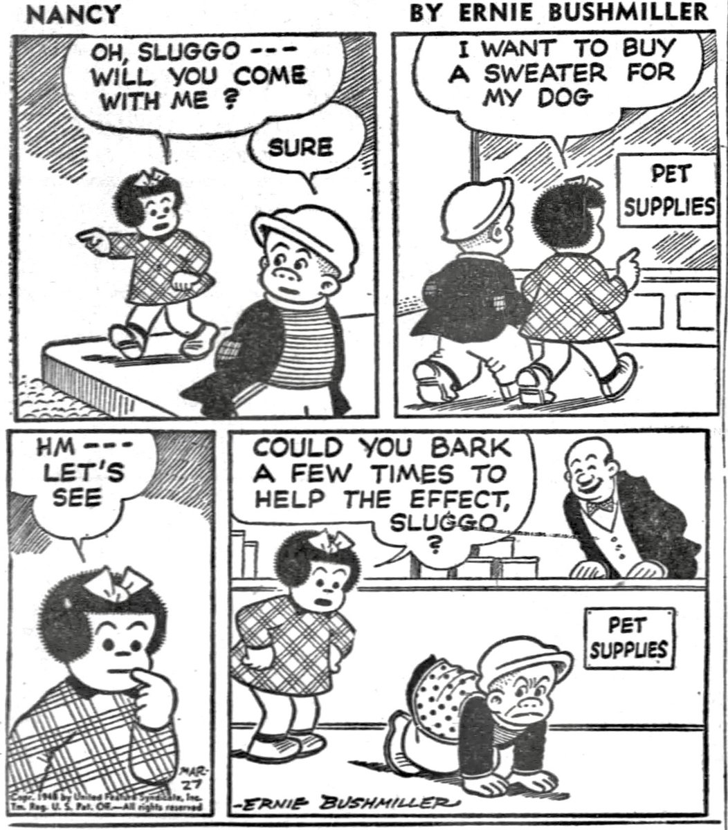 Nancy Comics by Ernie Bushmiller tweet media