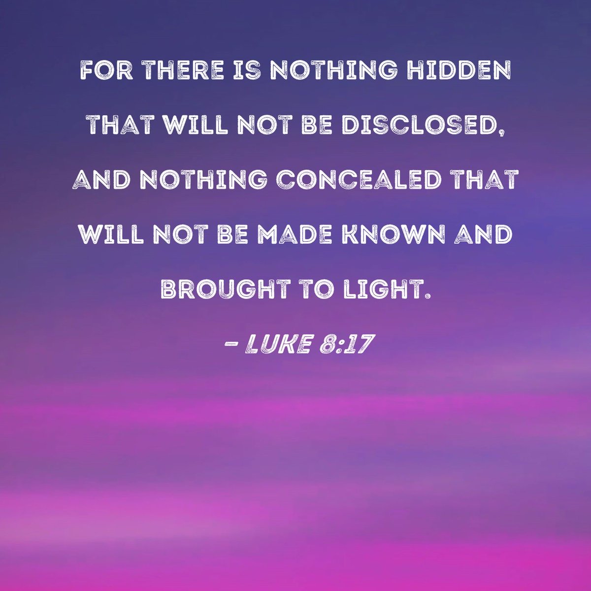 Unfortunately everything kept hidden is not hidden from God.

… and it has nothing to do with gossip.

It has everything to do with deception.

There are people whom if the public know the truth, will suffer greatly.

They have hidden world.✝️