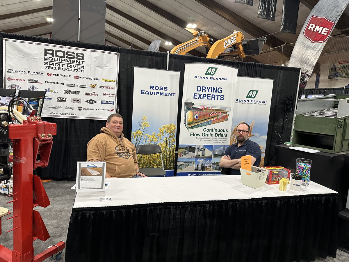 EquipmentRoss's tweet photo. DAY ONE FRIDAY 27 AT THE FAIRVIEW NORTHERLINK AG SHOW      STOP BY AT BOOTH 132 .  ROSS EQUIPMENT. https://t.co/T9EJcKd6Zf