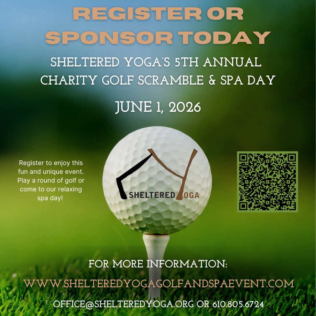 ShelteredYoga's tweet image. …al-golf-scramble.perfectgolfevent.com 
Shout out to our amazing sponsors, your donation has the power to change lives. Sign up or sponsor today! #DeerwoodCountryClub #GolfCommunity #Golf #Golfer #Golfing #GolfLife #GolfTournament #GolfEvent #charity #SelfCare #MassageTherapy #Love #Fundraising