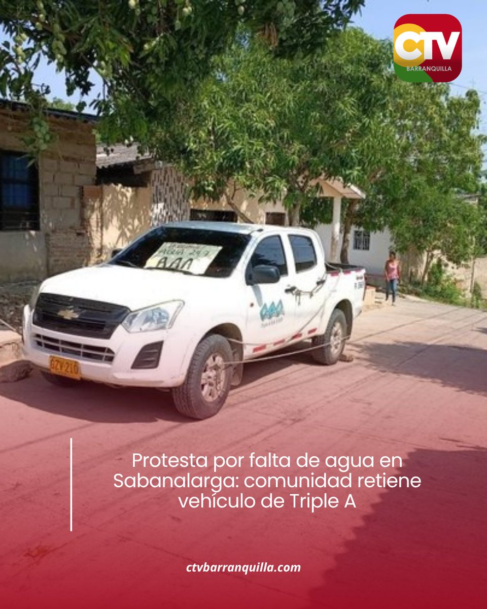 ctvbarranquilla's tweet image. 🚨 Sin agua y en protesta
Habitantes de San Antonio, en Sabanalarga, retienen vehículo de Triple A.

💧 Más de 30 días sin servicio
⚠️ Comunidad exige solución urgente

#Sabanalarga #Atlántico #SinAgua #Protesta #TripleA #denunciaciudadana

ctvbarranquilla.com/article/protes…