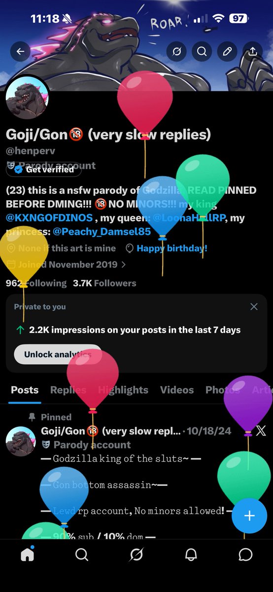 Goji/Gon🔞 (very slow replies) tweet media