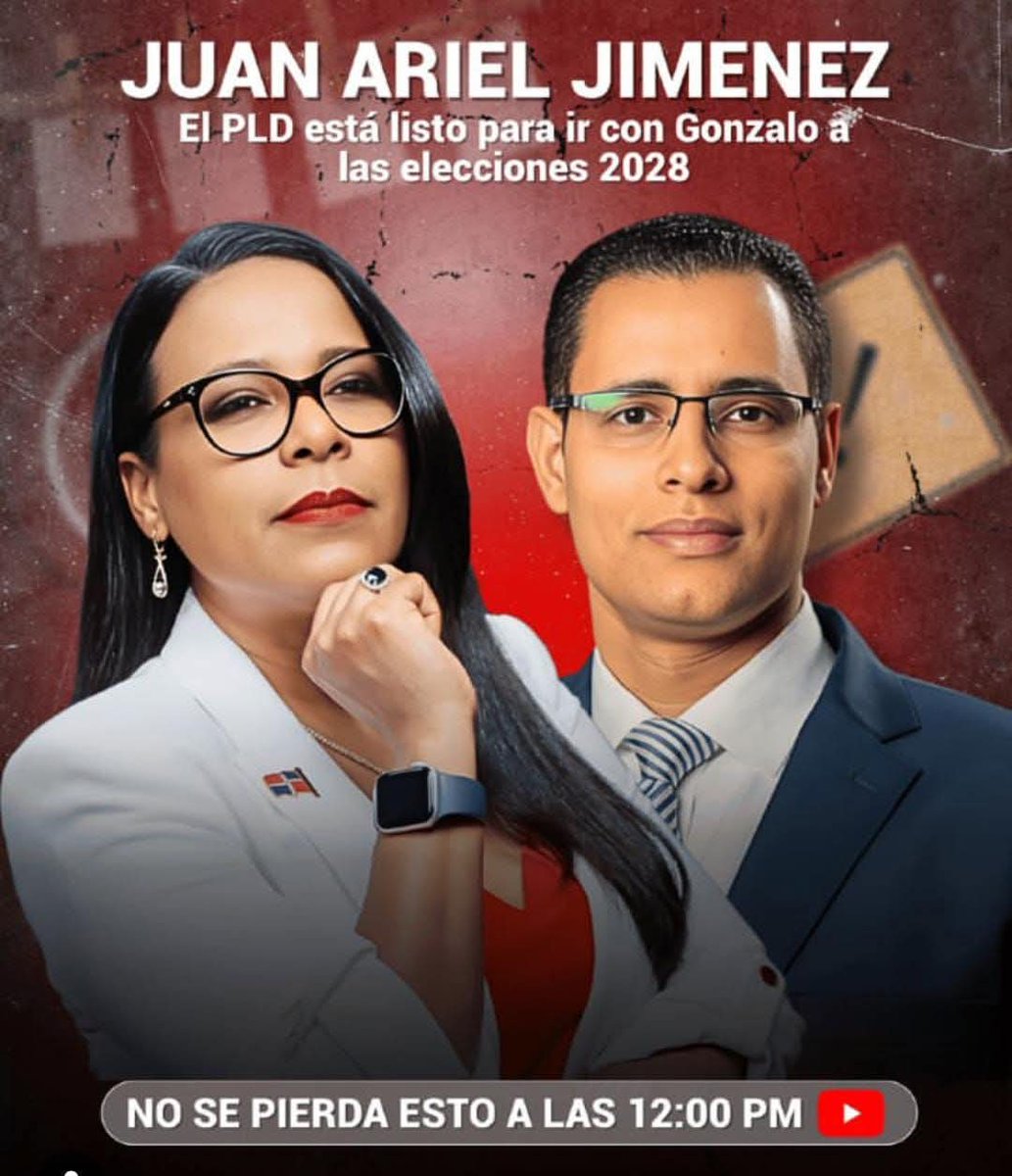 Vamos arriba.

Juan Ariel dice: PLD está listo para ir a las elecciones con Gonzalo Castillo en el 2028. Gonzalo hoy está marcando 28.4% sin todavía salir a las calles.. ✍️💪 La Gonzalomanía sigue indetenible, rumbo al 2028.. ✍️💪💜💜 #GC28 #GC2028
