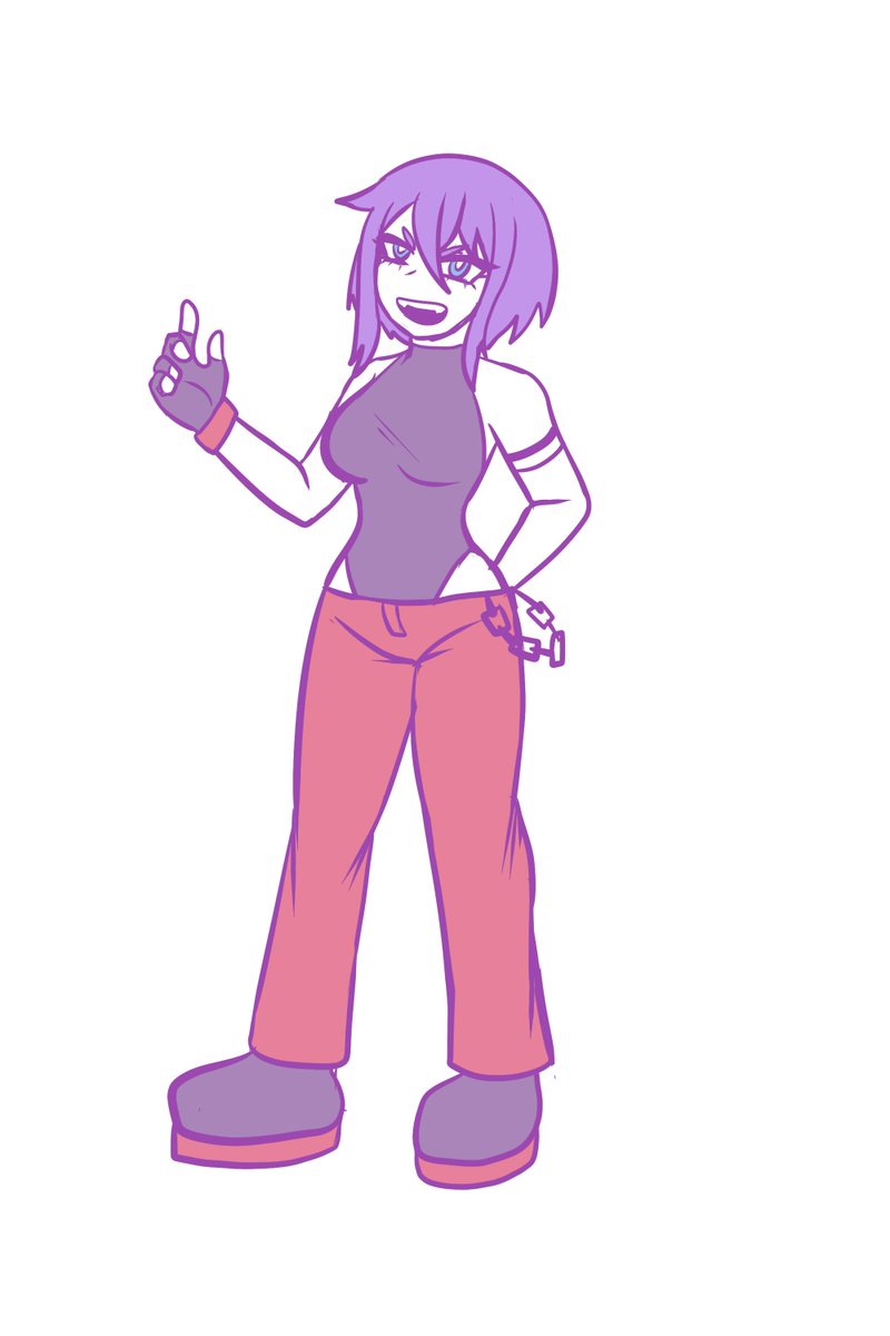 Diseño de personaje para mi manga Planeta 0.

nombre: Sinister Naty