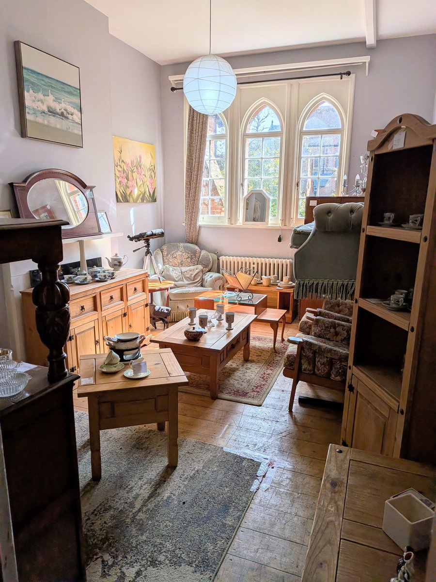 ernpup's tweet image. There are charity shops... and then there are #charityshops - and the one at @EmmausNorfolk_W HQ is pretty special! 🤩 It's spread over 20+ rooms in an old convent and almost everything you see is for sale. Plus it's #dogfriendly throughout! 🐶👍🏼 #amazing #charity #dogsofx