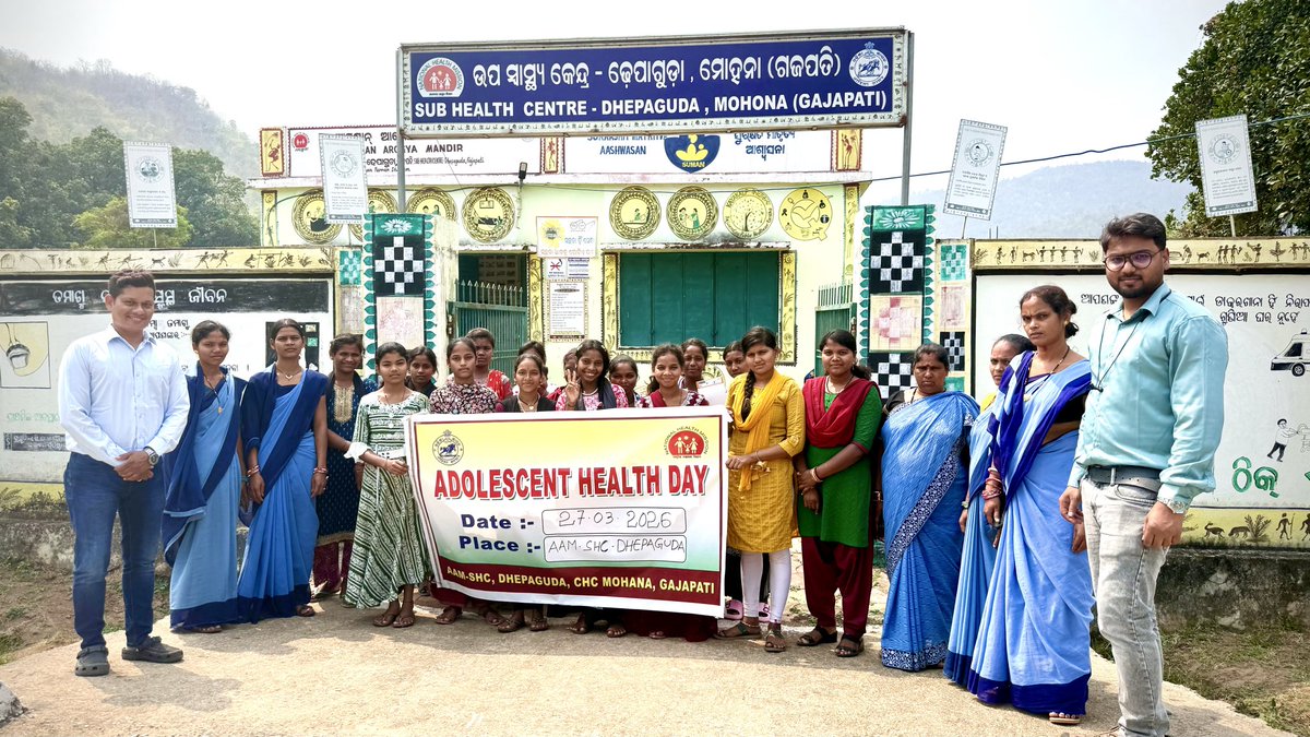 AAMSHCDHEPAGUDA's tweet photo. Adolescent Health Day Organised at AAM-SHC, Dhepaguda https://t.co/iWAdYQJJge