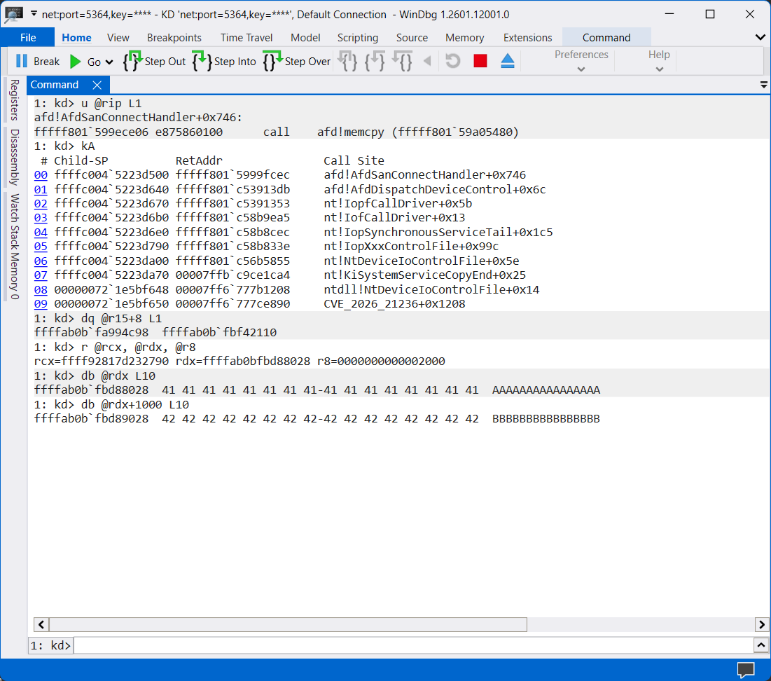 CVE-2026-21236. Kudos to Emily Liu and <a href="/NCCGroupInfosec/">NCC Group Research & Technology</a>.