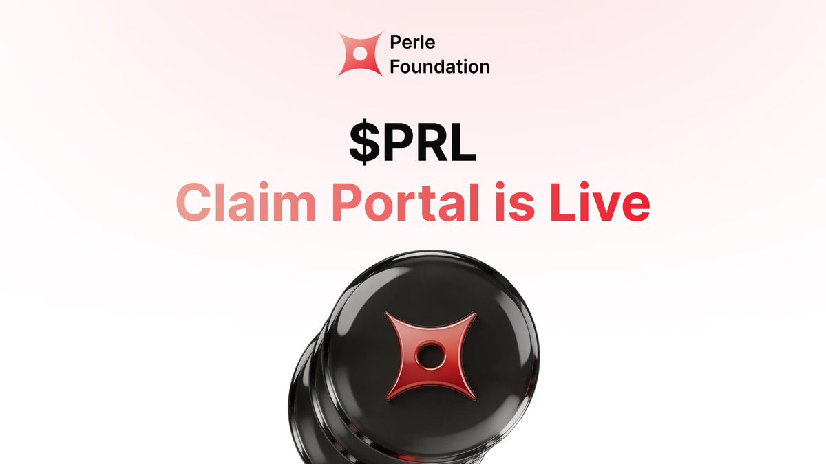 Your last chamce quick reminder that $PRL Claim Portal is officially live.  <a href="/PerleLabs/">Perle Labs</a>

claim.perle.xyz