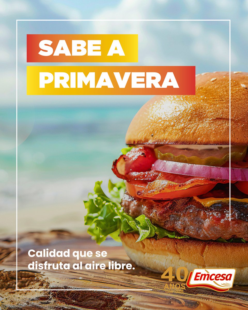 🌸Sabe a primavera.
Las hamburguesas de vacuno de EMCESA son perfectas para las primeras comidas al aire libre, reuniones improvisadas y planes al sol☀🔥
Calidad, sabor y 40 años de experiencia en cada bocado.
¿Plancha o barbacoa?😉

#Primavera #Hamburguesas #SaborEMCESA #40Años