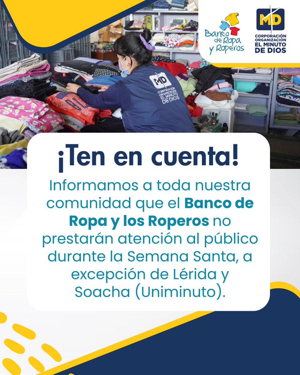 Corporación Organización El Minuto de Dios tweet media