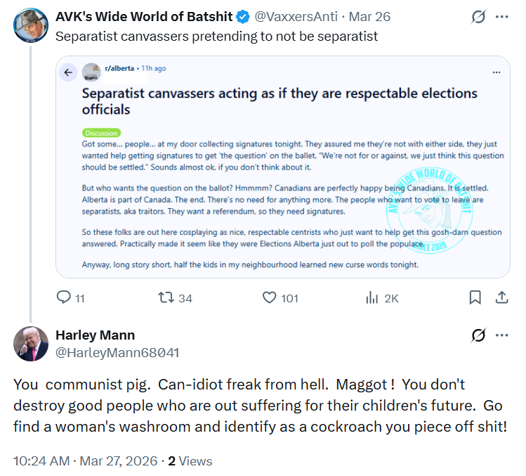 AVK's Wide World of Batshit tweet media