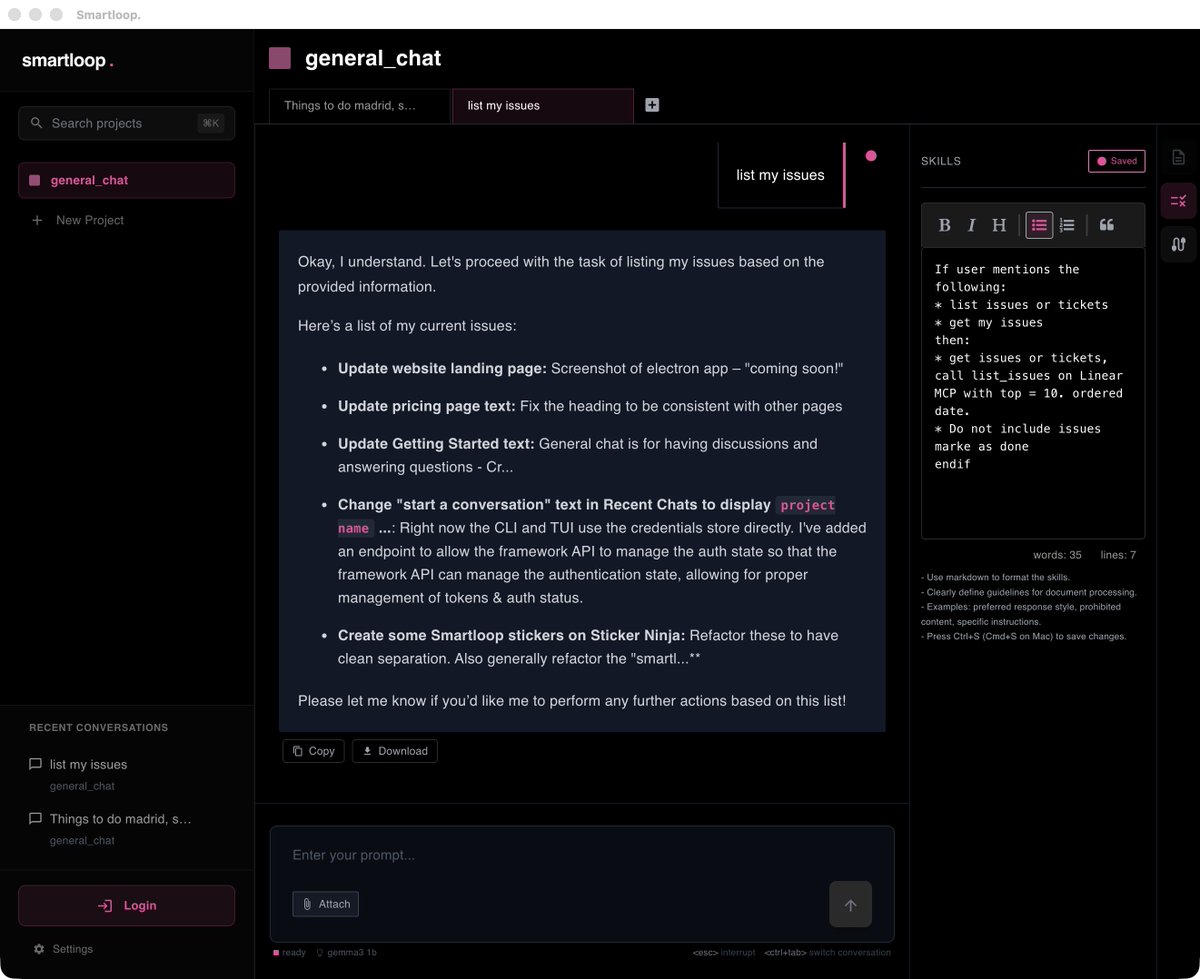 mehfuzh's tweet photo. Used https://t.co/Hs2ma2SIWw , to bulid stream rendering from yesterdays Dev Tools meetup @ycombinator  , looks great so far @vercel  @smartloop #localLLM #MCP #Skills https://t.co/is0P7w5pWb