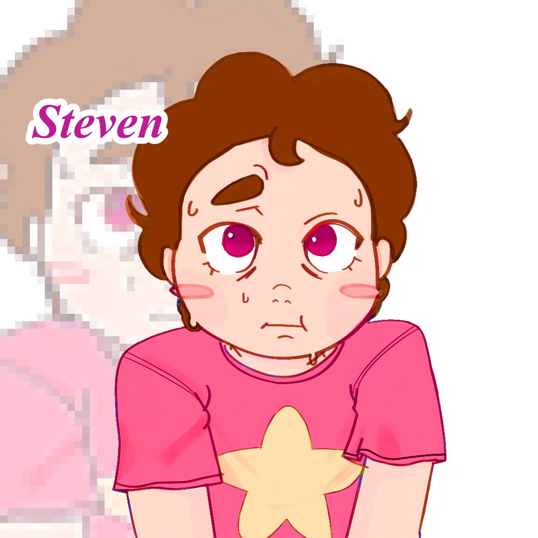 fxturegem's tweet photo. Hey guys here’s a drawing of Steven that was kinda a year ago I still had saved🤞🏼🩷 https://t.co/ghJh70JMOd