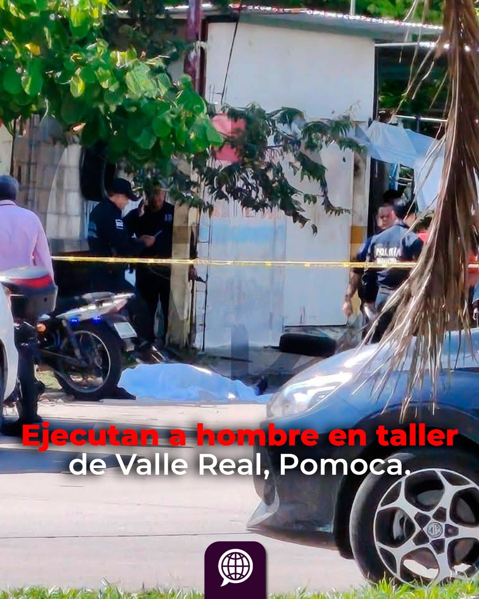 SintextoMX's tweet photo. Ejecutan a hombre en taller de Valle Real, Pomoca.
Un sujeto fue asesinado a tiros en un taller de motocicletas y hojalatería en Valle Real, #Pomoca. Uno de los trabajadores también resultó herido. Autoridades municipales ya se encuentran en el lugar.
#Tabasco #Sintexto #Noticias https://t.co/tRhjsttV2T