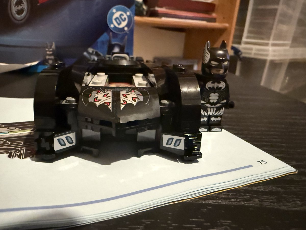 Been spending most of the evening, building George Clooney Batman and Batmobile.