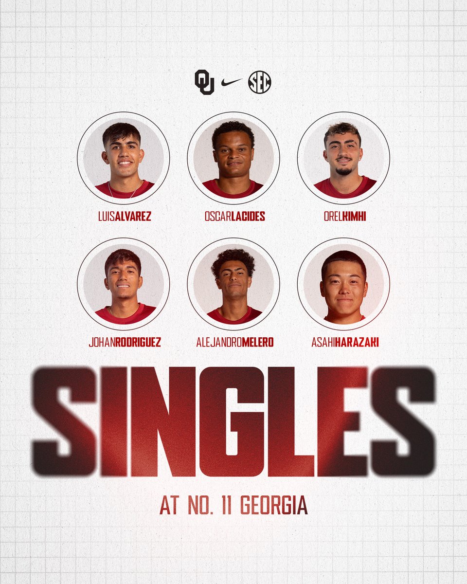 OU_MTennis's tweet image. Singles serves are 🆙

🔗 | linktr.ee/oumtennis

OU 1, UGA 0 | #BoomerSooner | #OneGoal