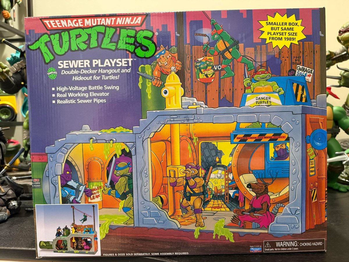 NinjaTurtleLair's tweet photo. Did you own the TMNT sewer play set growing up? https://t.co/cC4FjxDxA7