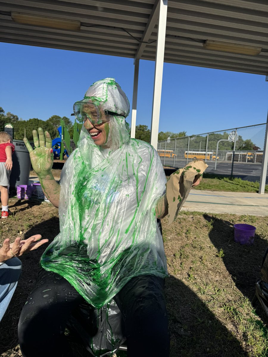 We had an amazing time celebrating attendance today! Our classes with the highest attendance percentages earned the chance to SLIME administration and they did not disappoint! It was such a fun (and messy!) way to recognize the importance of showing up every day ready to learn