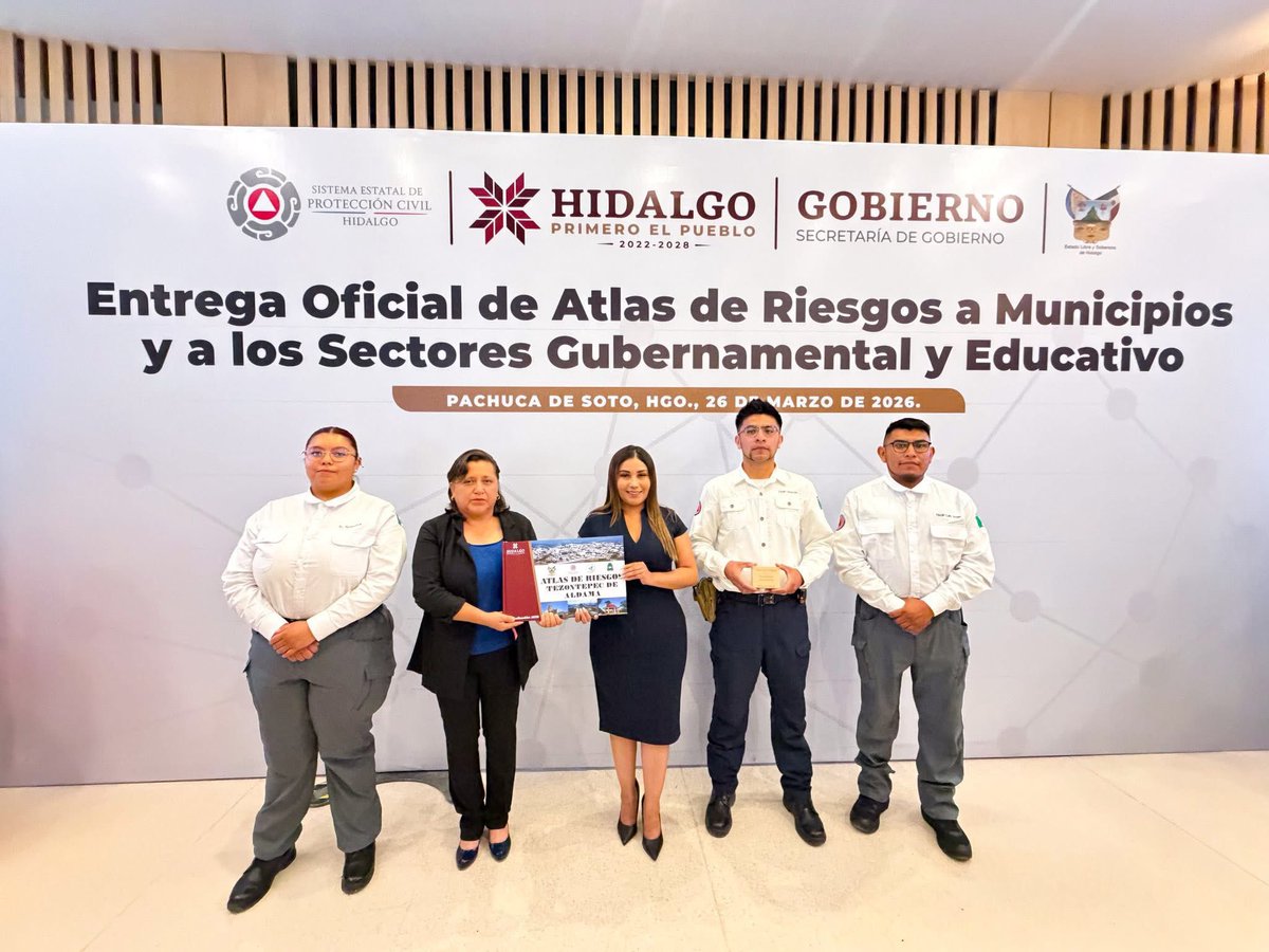 🔵Tezontepec de Aldama cuenta con Atlas de Riesgo para fortalecer la prevención

facebook.com/10004427611714…

#TezontepecDeAldama #AtlasDeRiesgo #ProtecciónCivil #Prevención #SeguimosAvanzando 🗺️⚠️
