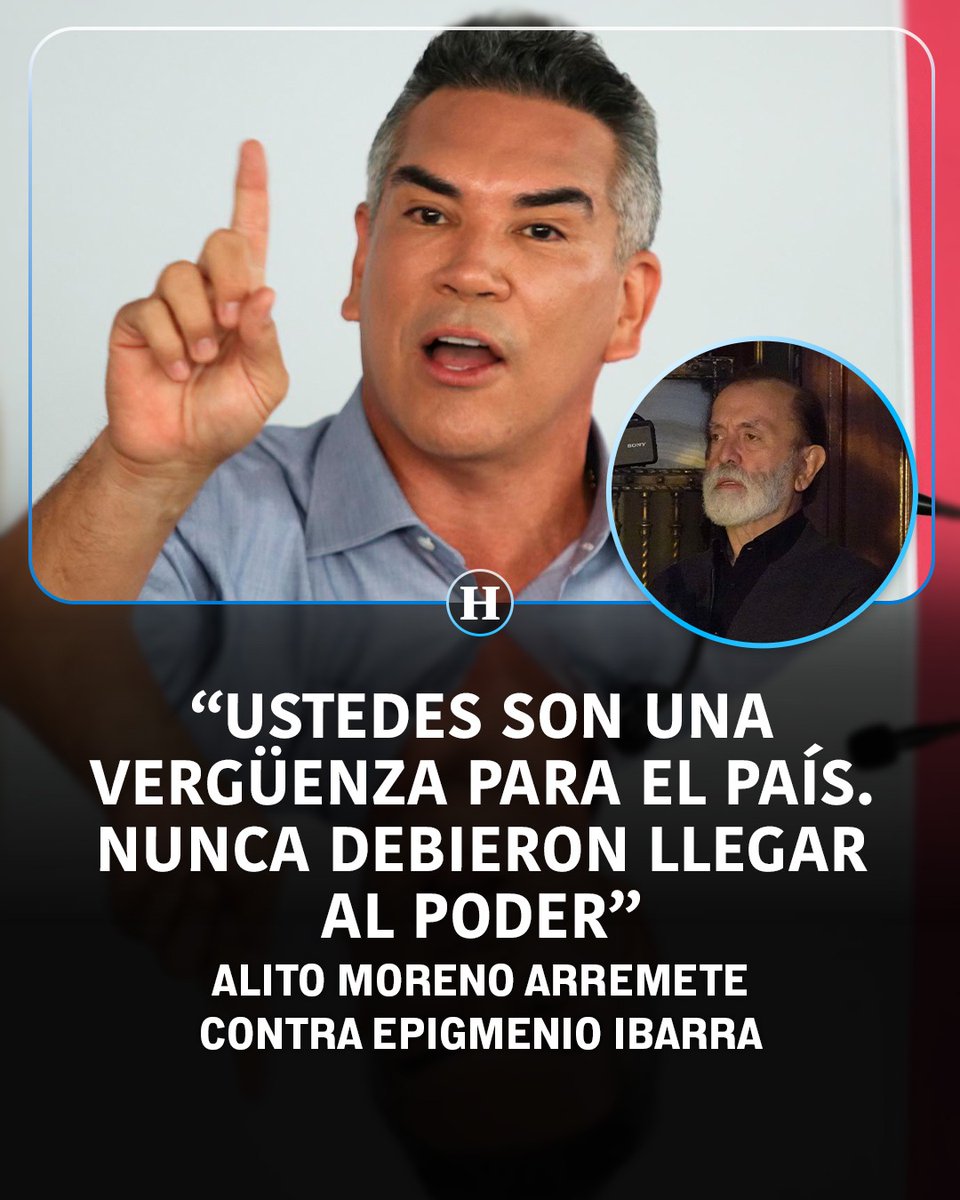 heraldodemexico's tweet image. 🔴 A través de redes sociales, el dirigente del #PRI, @alitomorenoc, se enfrentó con @epigmenioibarra, a quien llamó “porrista oficial” y acusó de hacer propaganda mientras el país enfrenta la violencia.