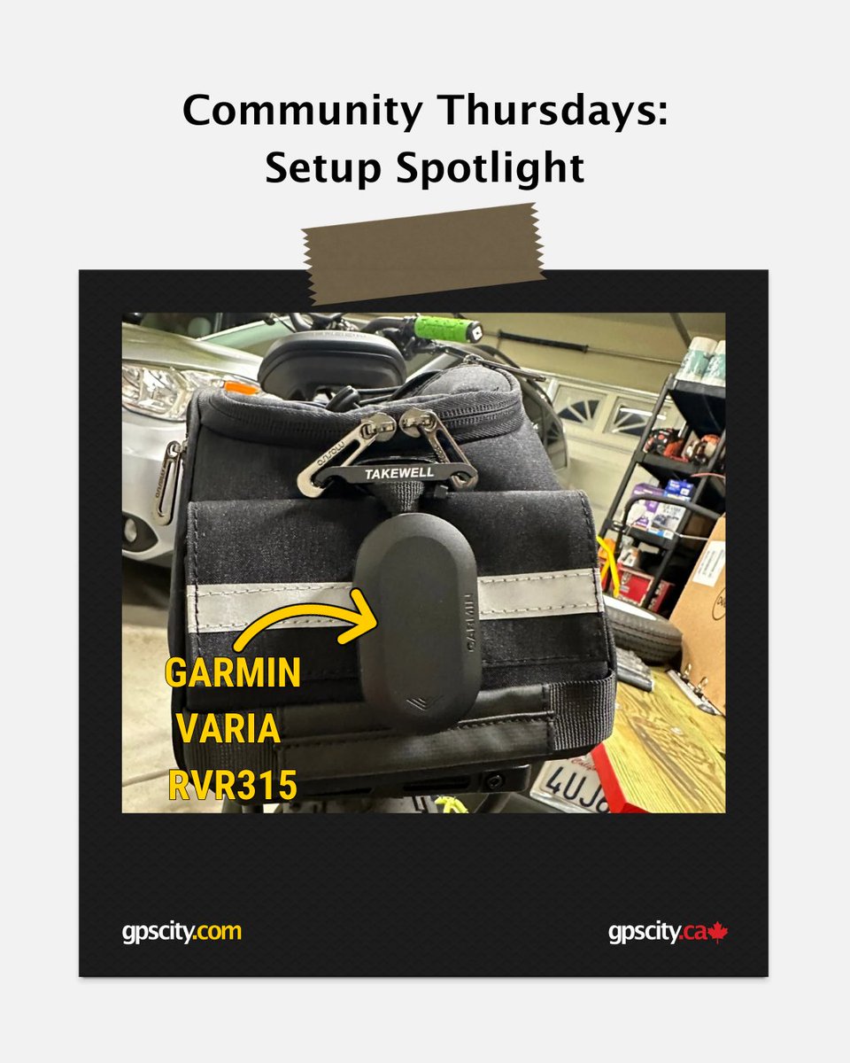 Eyes where you need them, without looking back.

Steven from Auburn rides with a Garmin Varia RVR315 and calls it a must-have for road safety. 

Tag <a href="/gpscity/">GPS City</a> for a chance to be featured on Community Thursdays