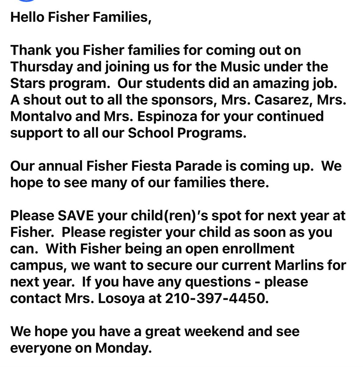 Fisher Elementary tweet media