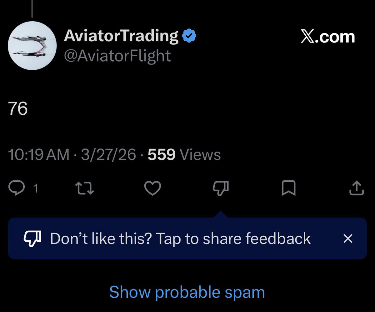 colin_gladman's tweet photo. I have you and @DougJohnson234 in a tie @AviatorFlight 

I’ll take care of both of you. 

DM me. https://t.co/C9iDFGIhwZ