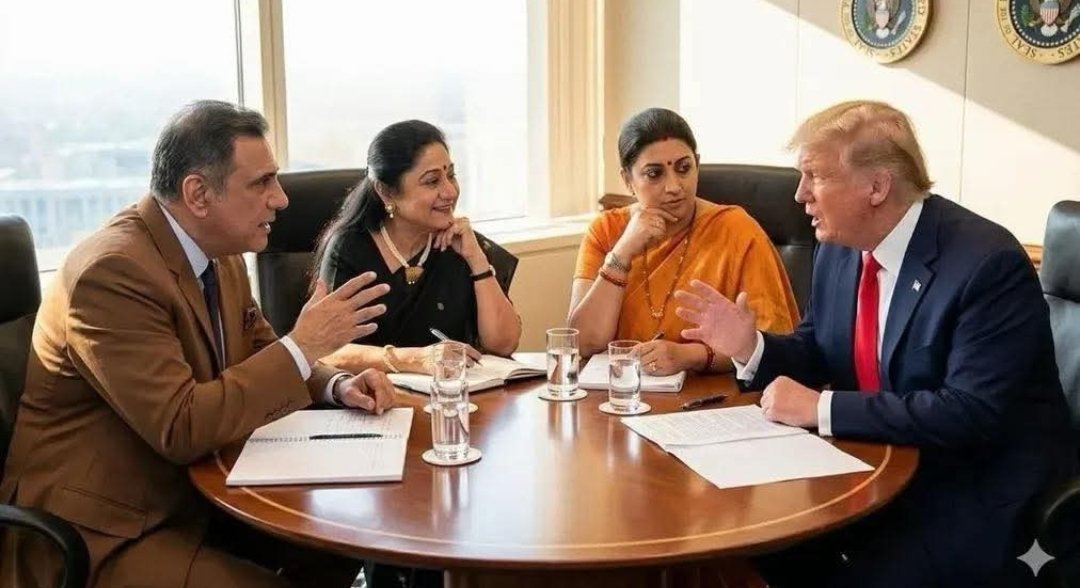 Knight_riders18's tweet photo. Trump’s peace talks with Iranis have started in Dadar Parsi colony.

Let’s see if they agree to each other’s conditions to End the war.

Lunch is catered by Parsi restaurant. Dhansak & Brown rice & Custard.

@smritiirani @bomanirani 😂 

#IranWar‌ #Israël #MiddleEastConflcit #USA #MiddleEast #DonaldTrump