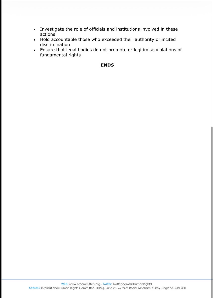 International Human Rights Committee (IHRC) tweet media