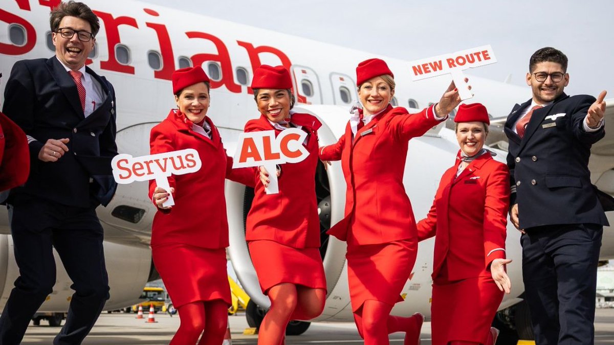 Gate7aviation's tweet image. Austrian Airlines a volé pour la première fois vers #Bilbao et #Alicante.🇦🇹🇪🇸 
À partir de maintenant et jusqu’au 31 octobre, les deux villes espagnoles seront desservies  les mercredis et dimanches  @_austrian