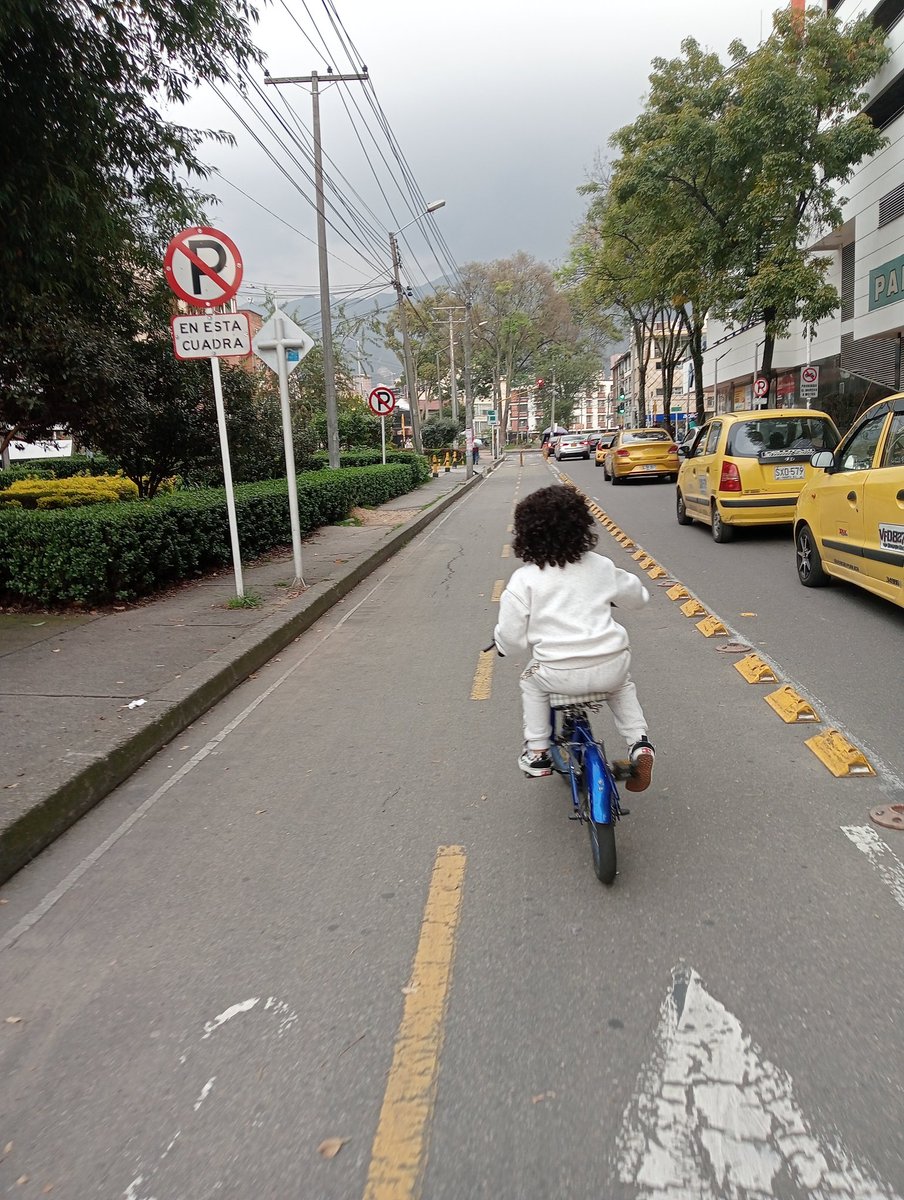 AndreadlBoca's tweet photo. @SectorMovilidad @TransitoBta 
Este señor se atravesó por una cicloruta para parquearse en un lugar 🚫 de Galerías cuando mi hijo de 7 años justo transitaba con su bici. No hay video porque lamentablemente uno no anda grabando en la calle pescando #Salvajesenlavia https://t.co/TJD9Fe7w5L