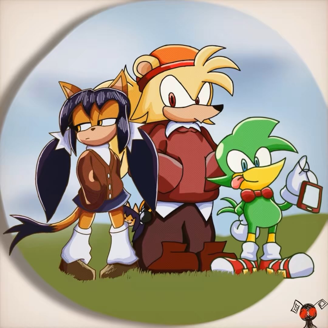 annoyinhousefly's tweet image. The Fighters Again (need to see these 3 goobers again in mainline stuff seriously) ❤️💛💚
#teamhooligan #honeythecat #beanthedynamite #barkthepolarbear #art