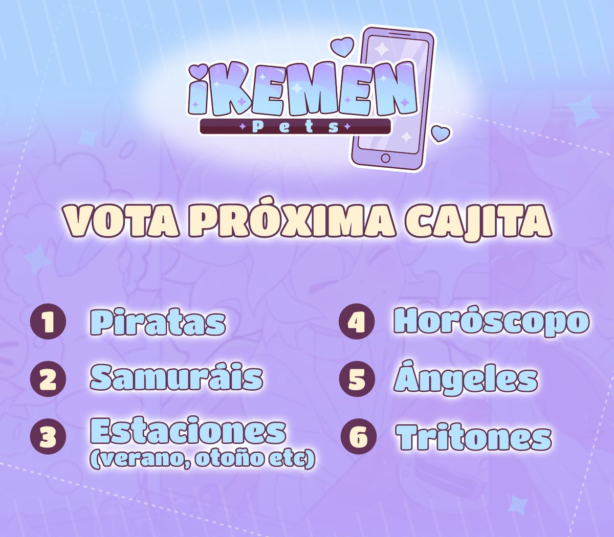 Visuki_Otomes's tweet photo. Hola Visukitos!! :3
Venimos con una nueva encuesta para que elijan la próxima cajita en Ikemen Pets! ✨
Porque nunca son suficientes ikemens uwu~~
Encuesta directa aquí abajo! 🧵
#visuki
#visukiotomes https://t.co/b5kk1GHC6p