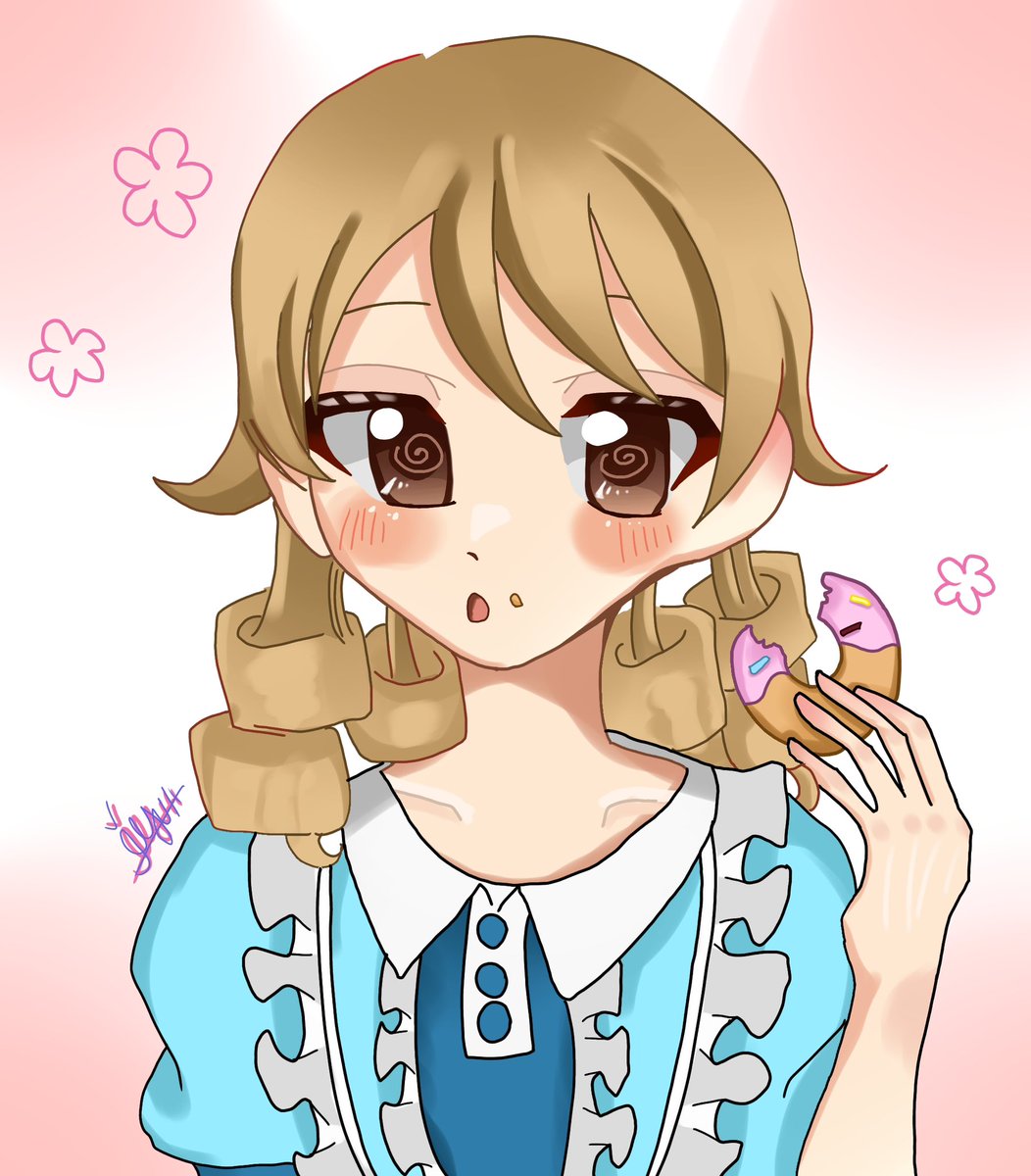 法子ちゃんから…ﾄﾞｰﾅｯﾂを貰いました…
こんど、もりのくにのおちゃかいに、お誘いしようと…思います…

 #森久保乃々