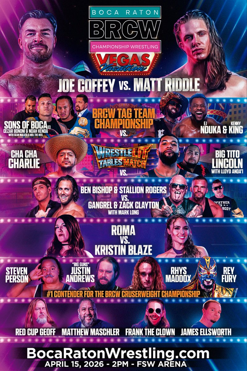 Boca Raton Championship Wrestling tweet media