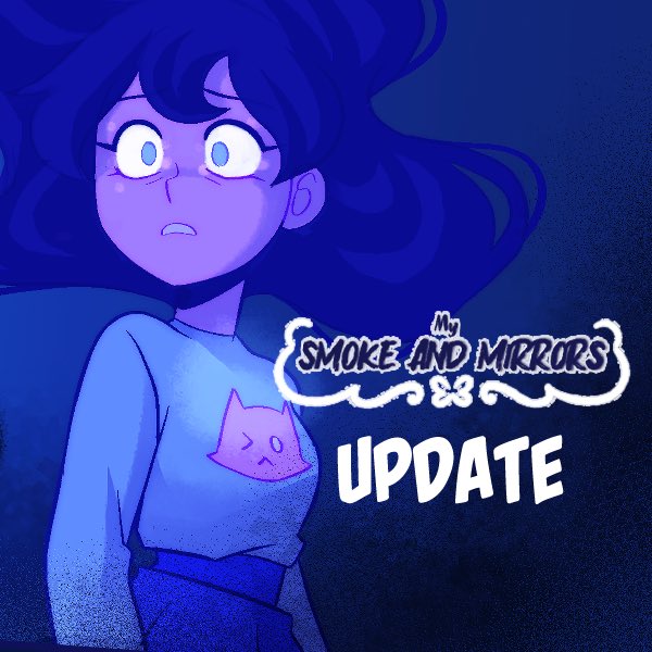 purpleflrs's tweet photo. 🪞 My Smoke and Mirrors comic update on Tapas and Webtoon Canvas! 🪞 
The mirrors are calling to Vanesa, and this time she’s listening! (A continuation of last weeks update!!!) https://t.co/Z6KMZMFNju