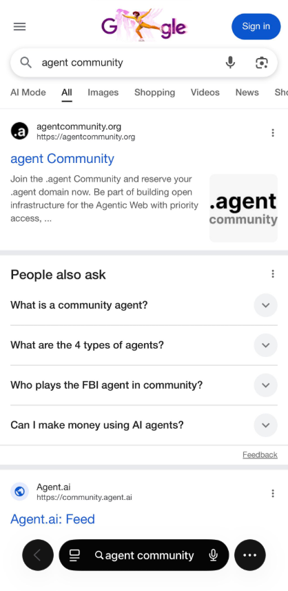 agentcommunitty's tweet photo. Achievement unlocked.

Search “agent community” on Google — we’re right there.

Next mission: make every LLM default to talking about us. https://t.co/CEoWiUJ4SL