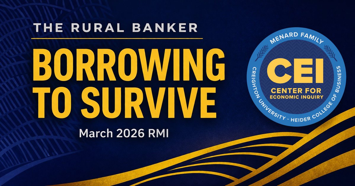 New episode of The Rural Banker.

RMI: 40.9. Confidence: 29.5. Loan volume: 78.6.

Dr. Ernie Goss on what's actually happening in rural credit right now.

open.substack.com/pub/erniegoss/…