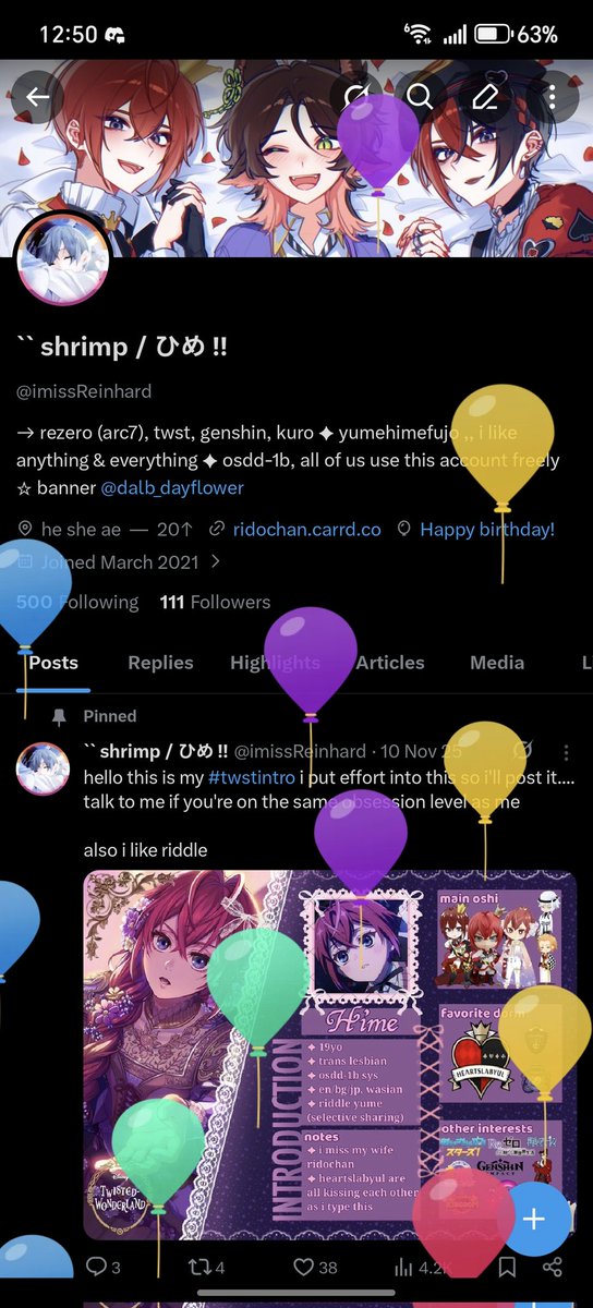 `` shrimp / ひめ !! tweet media