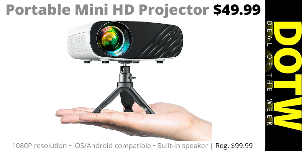 ConnectingPt's tweet image. #ConnectingPoint's latest DEAL OF THE WEEK (3/277/26) - Portable Mini HD Projector reg. $49.99; #DOTW sale price: $99.99. Through 4/2/26 while supplies last. | tinyurl.com/yy5kbxtd
.
#ConnectingPoint #DealOfTheWeek #DOTW #HDMI #MedfordOregon #RogueValley