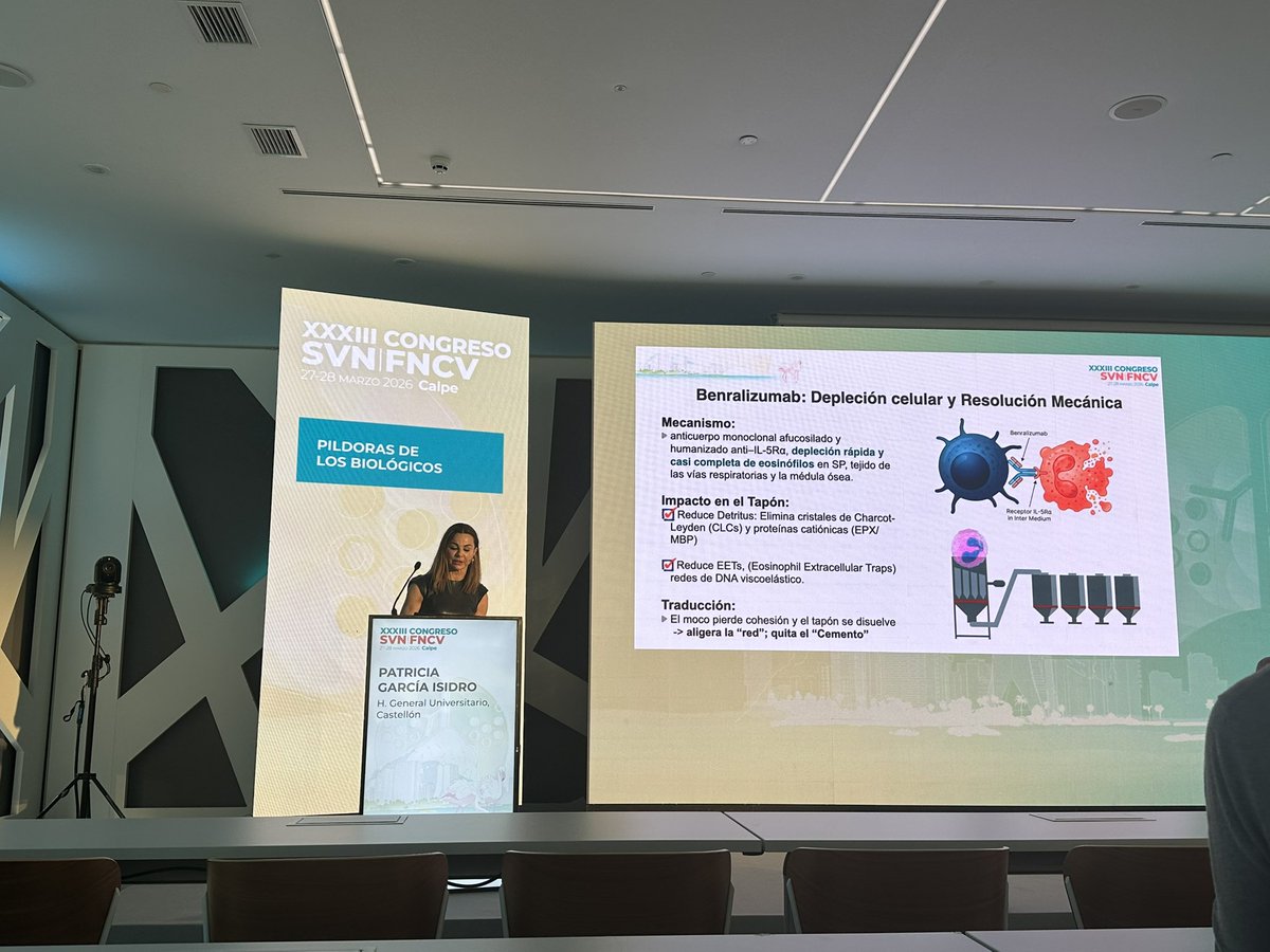 svneumologia's tweet photo. Continuamos el Congreso con la mesa de píldoras de los fármacos biológicos en asma y EPOC, avanzando juntos 💉🫁 #Neumología #Asma #EPOC https://t.co/lULPw6Ymeo