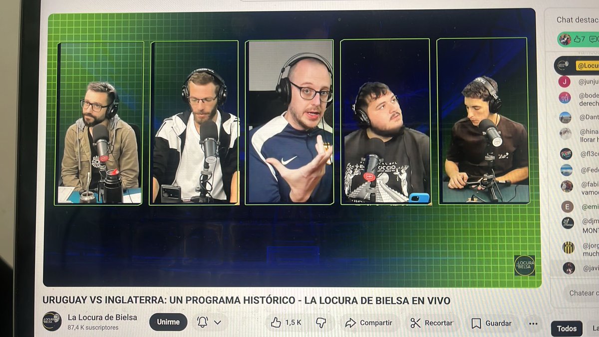 Se viene….. en vivo la más linda la más hermosa!!!! <a href="/Uruguay/">Selección Uruguaya</a>  con <a href="/LocuraDeBielsa/">La Locura De Bielsa</a> 

Gracias Paco!!!!