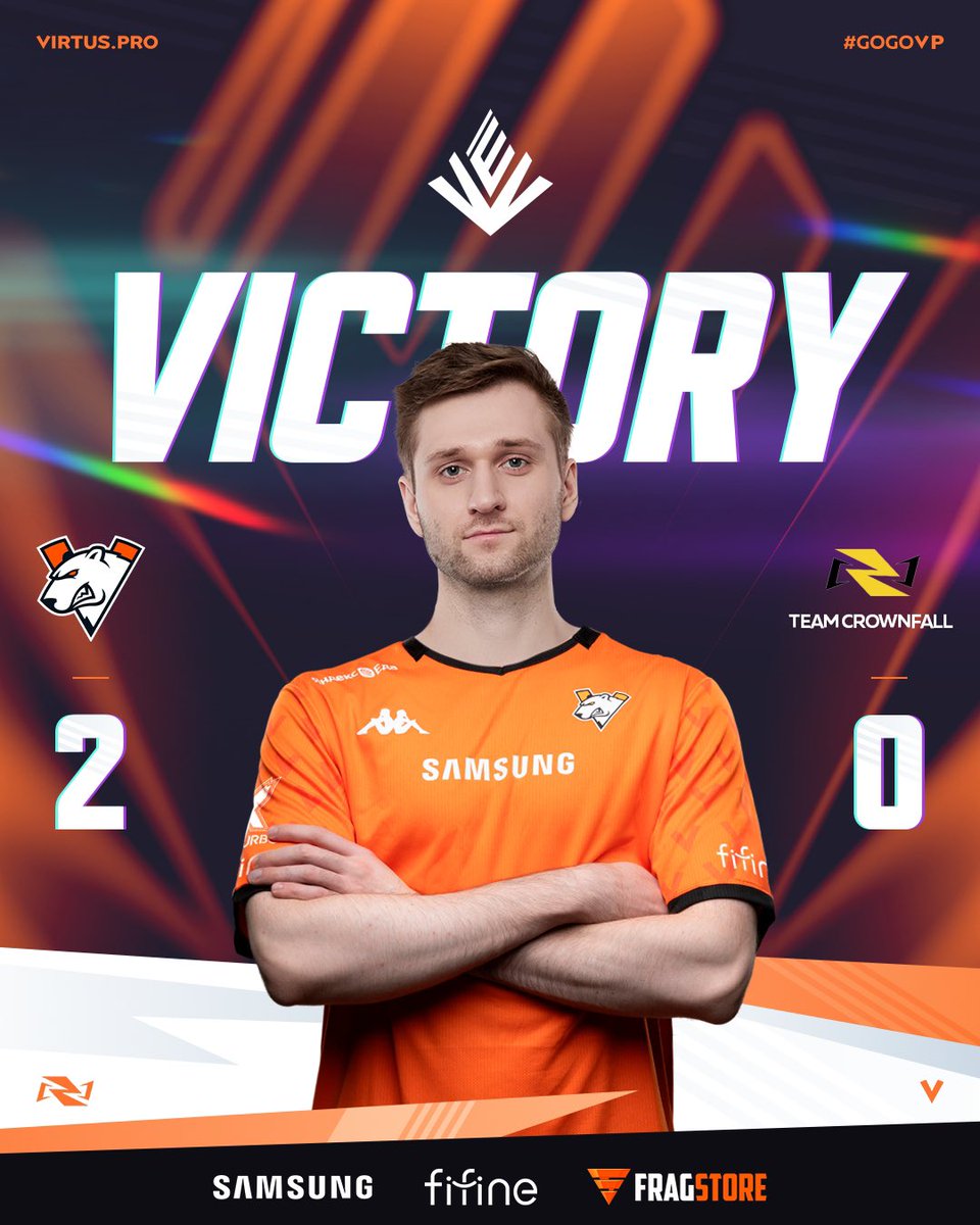 virtuspro__MR's tweet photo. Well… that was easy 🥱
Clean 2-0 victory vs Team Crownfall 🥳 https://t.co/i6xTmsvpS6
