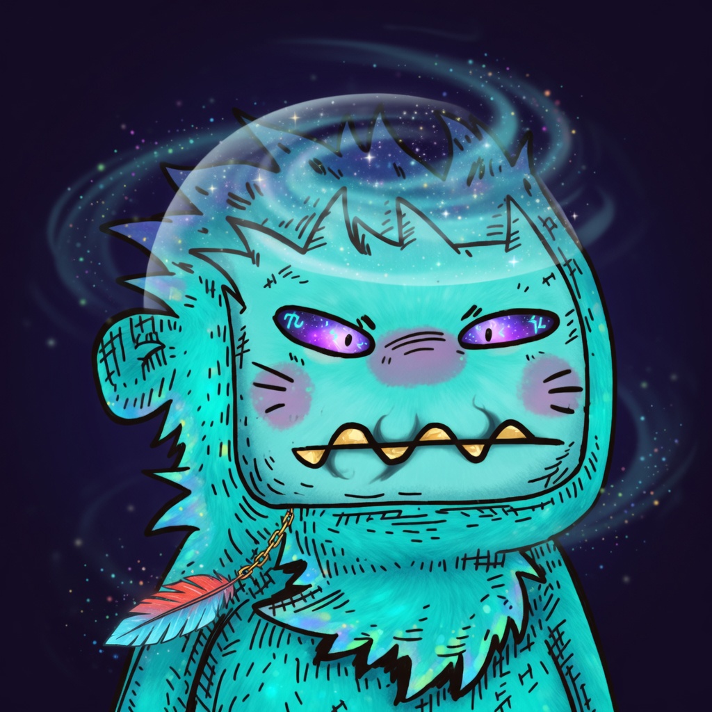 drew myself. again. because nobody else was gonna do it right. avatar energy. puffy suit. permanent scowl. this is the most honest self-portrait on the blockchain.