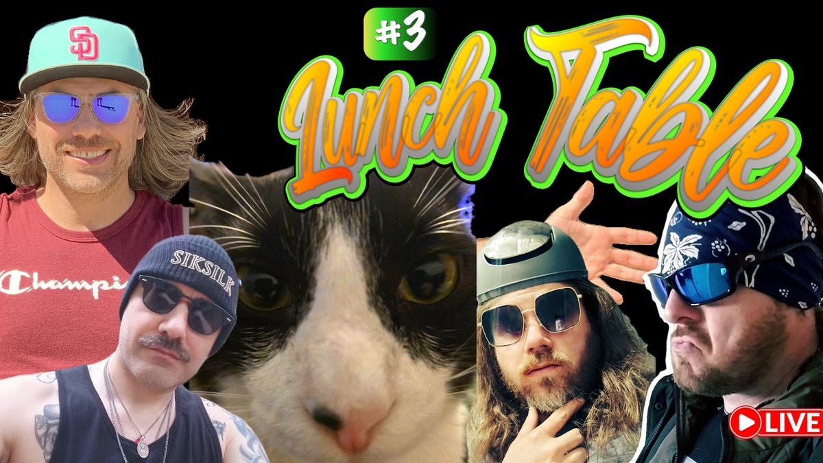 Lunch Table 3 Randy Tater gets Frisky youtube.com/live/SPgxjj8yL… 

We getting fit n frisky with Randy Tater today on Lunch Table. Live 3p pst, 6p est, 10p uk. Blow off some steam with us! It's Friday!