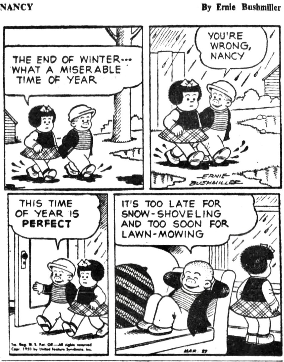 Nancy Comics by Ernie Bushmiller tweet media