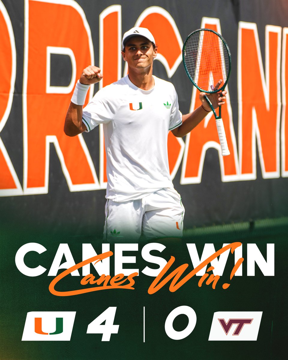Miami Hurricanes Men's Tennis tweet media